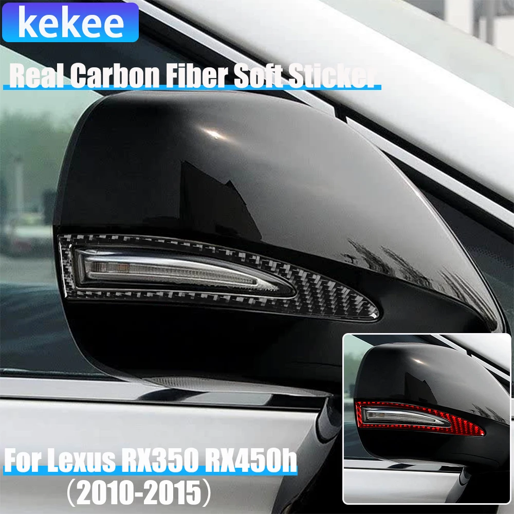 

Real Carbon Fiber Car Accessories Turn Signal Light Cover Soft Sticker For Lexus RX350 RX450h 2010 2011 2012 2013 2014 2015