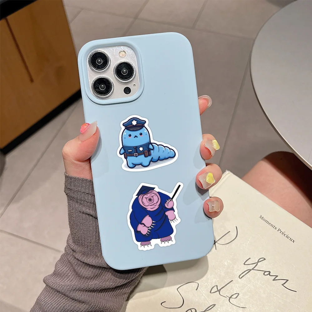 60 قطعة مضحك لطيف Tardigrade ملصقات خمر DIY بها بنفسك الاطفال دفتر الأمتعة الغيتار المحمول الهاتف الثلاجة ملصق مائي لعبة ديكور هدية