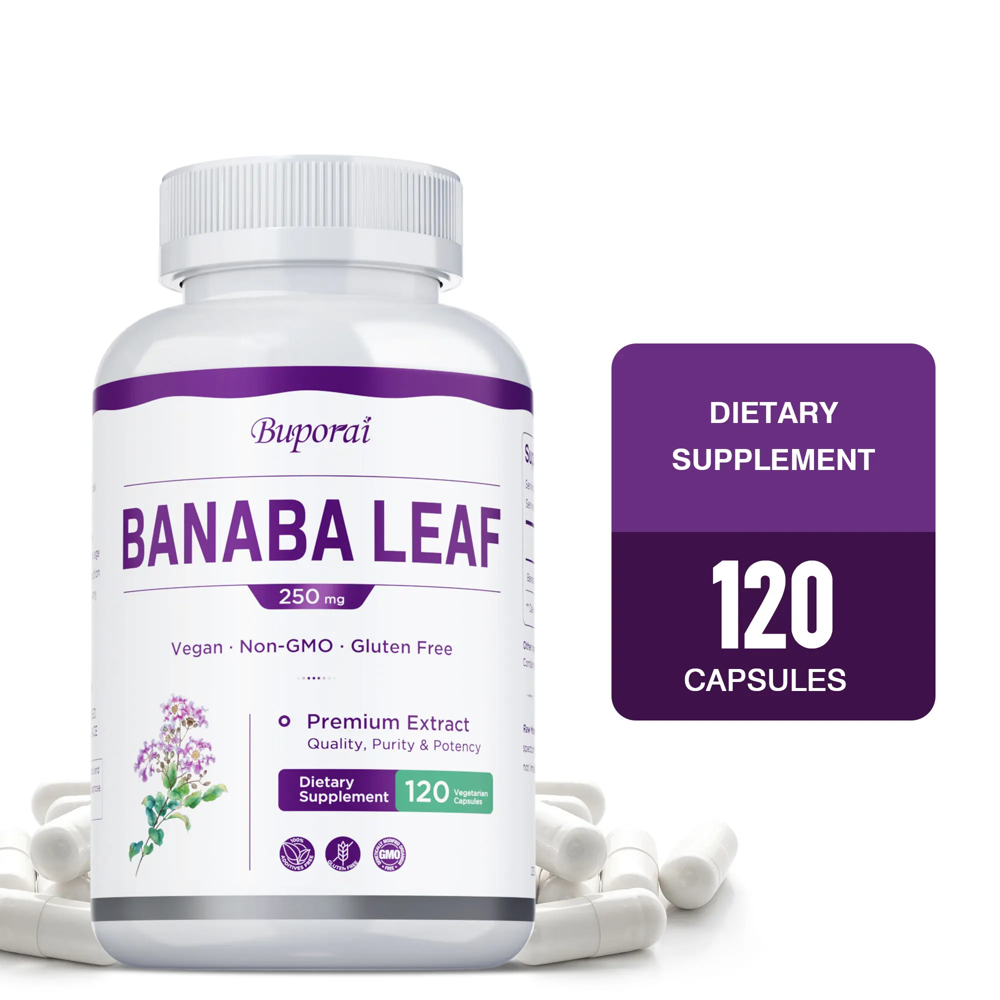 

Banaba Leaf - Reduce Stress and Anxiety, Boosts Vitality, Healthy Blood Levels, Maintains Overall Health, Improves Immunity