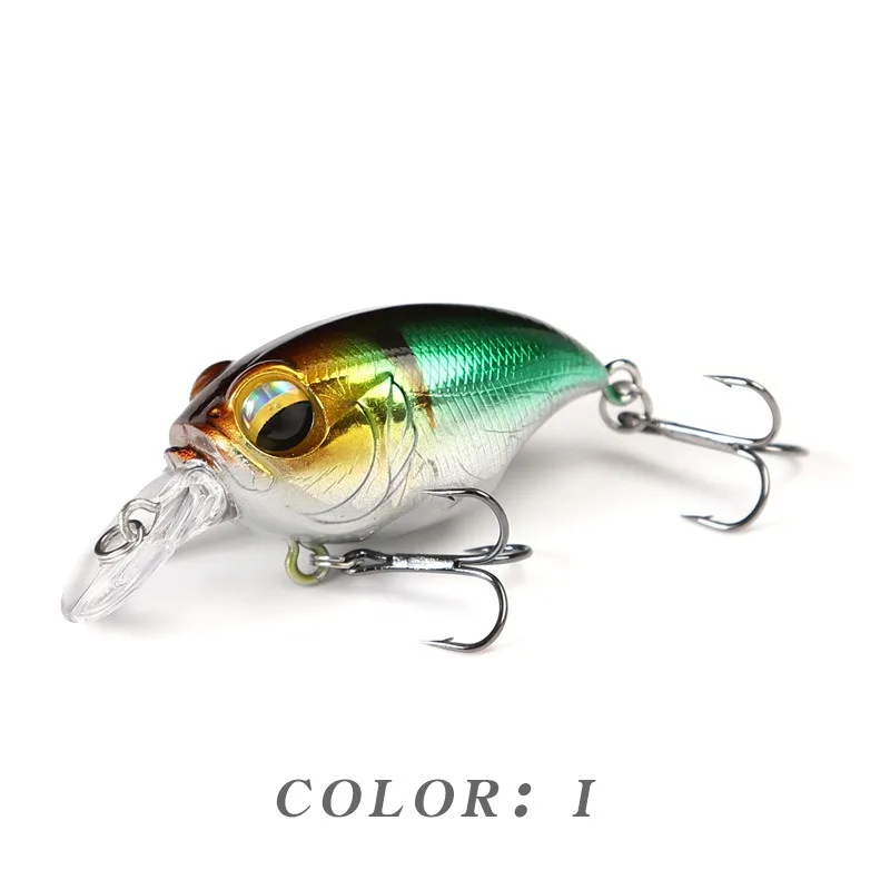 Neue Crankbait-Wobbler-Köder, 38 mm/8 g, 48 mm/11 g, hochwertige Haken, 10 verschiedene Farben, künstlicher Köder, harte Angelkurbeln