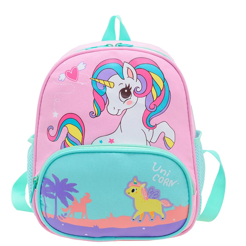 Tas Sekolah TK Fashion Baru Ransel Anak Unicorn Lucu Kartun Anak Laki-laki dan Perempuan Berusia 3-5 Tahun Tas Travel Hadiah Anak-anak