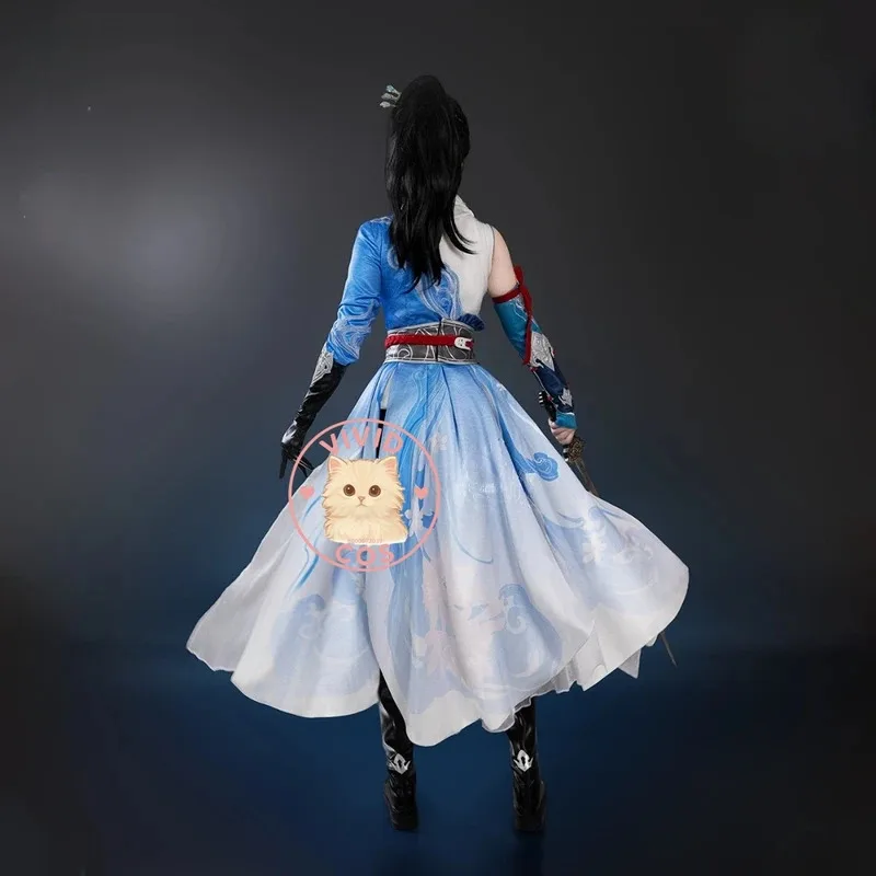 

Hot Game Naraka: Bladepoint Cosplay Costume Anime Ji Ruxue High Quality Role Play Uniform Blue Female Adult Comic Con Fes