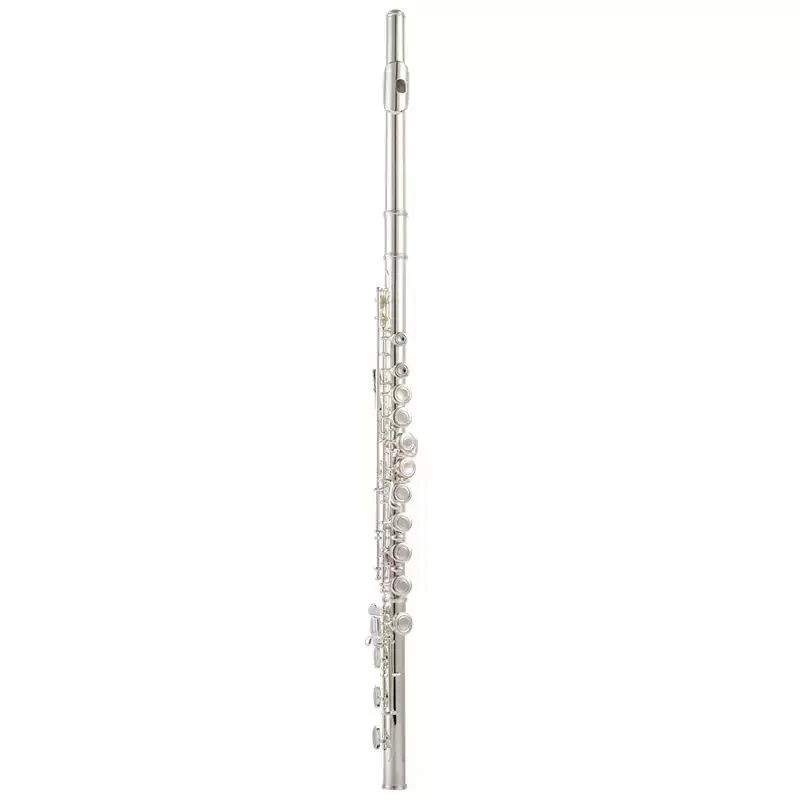 Pure Silver Flute With High Quality Leather Mats Yamahas YFL-677H Musical Instruments Professional Level