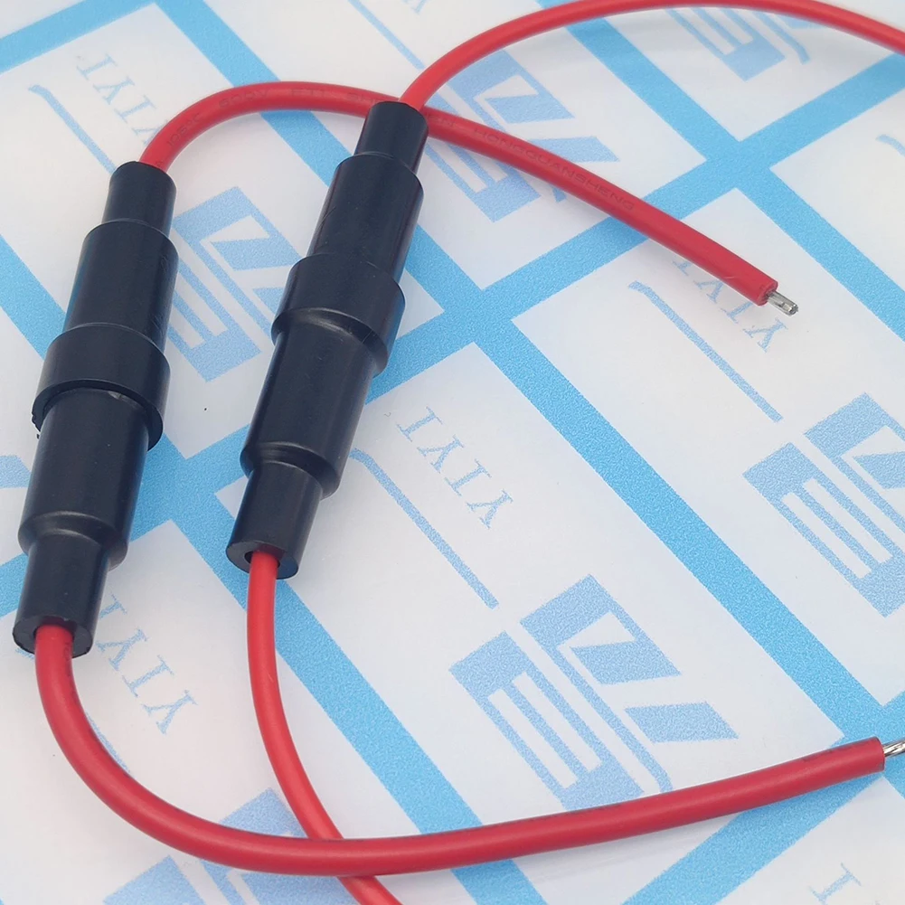 

Quick Impact Glass Fuse Holder Preventing Short Circuits 10pcs Wire Line Holder 5x20mm/6x30mm Glass Tube Fuse Holder Auto Parts