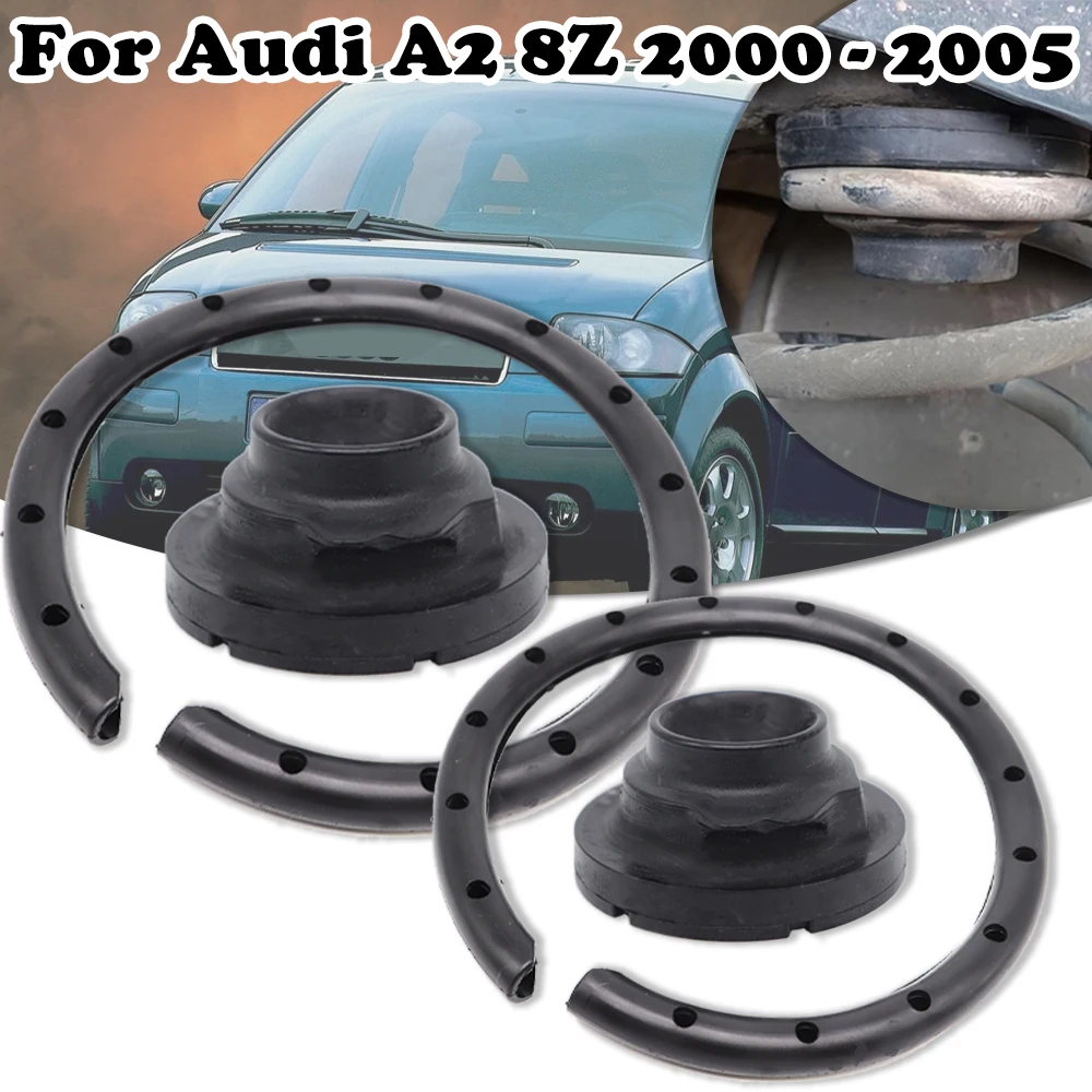 

2Pcs Rear Axle Coil Spring Isolator Mount Plate Shock Absorber Sleeve For Audi A2 8Z 2000-2003 2004 2005 Top strut mount buffer