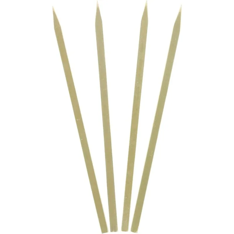 Spiedini piatti in bambù da 7 pollici per grigliare, Satay e verdure spiedate, confezione da 3.000