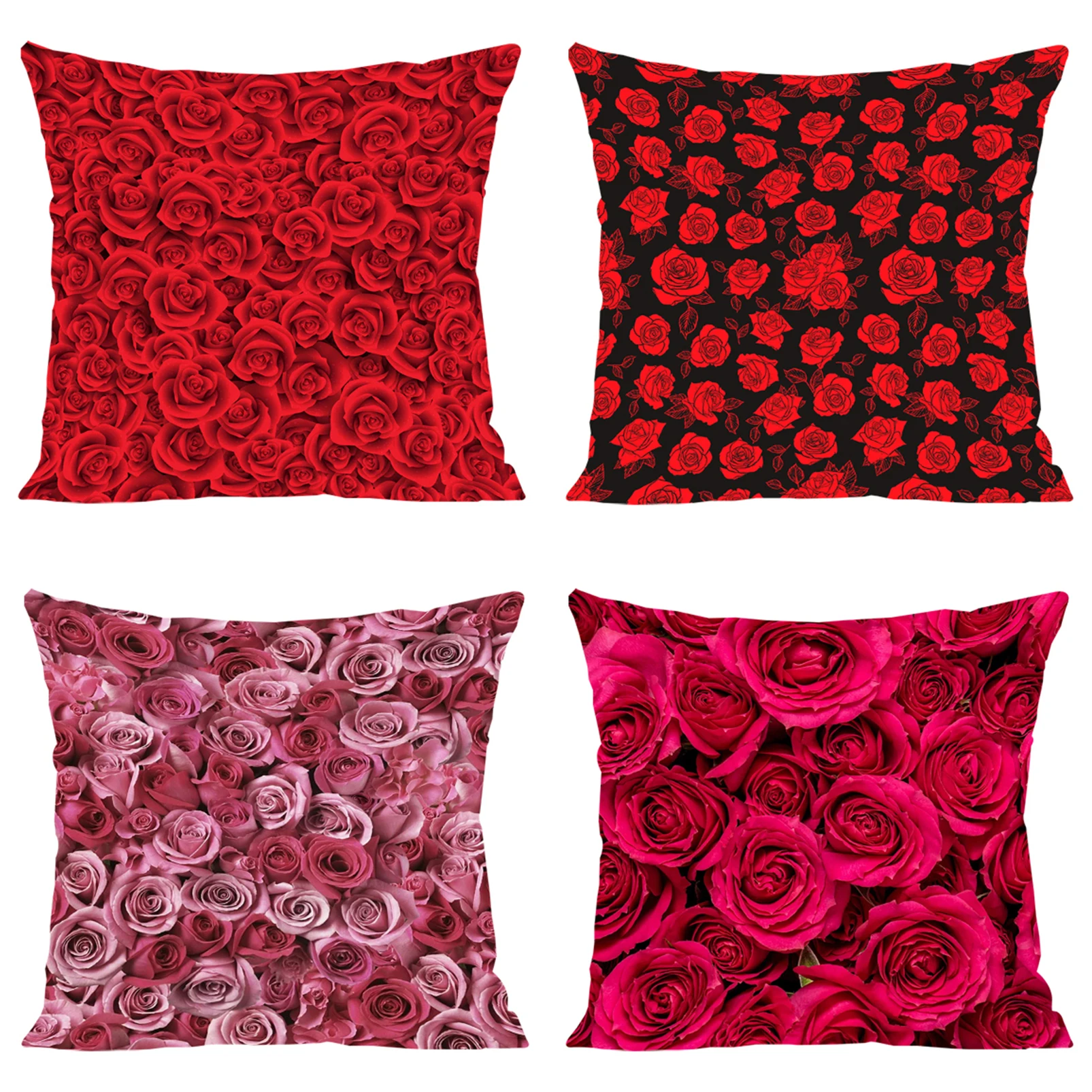 

Rose Decorative Pillowcase 40x40 Bed Pillowcases Cushion Covers for Decorative Cushions Pillow Cases 45x45 Cushions Cover 45*45