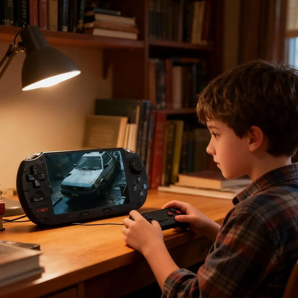 وحدة تحكم ألعاب محمولة ريترو، 64 جيجا، شاشة لمس 4.5 بوصة مع معالج لينكس المحمول 1080 بكسل 3000+ Gamin Z1K9 #4