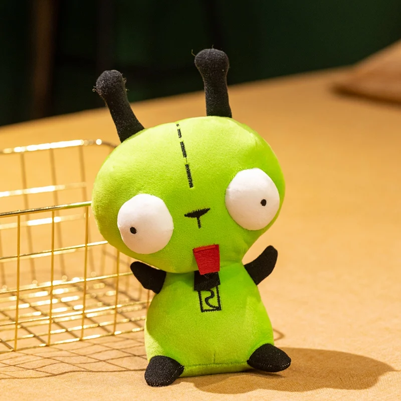 

Плюшевая игрушка-подушка Зим: Зеленый инопланетный пес, игрушка-компаньон для детей, мягкий подарок для малышей