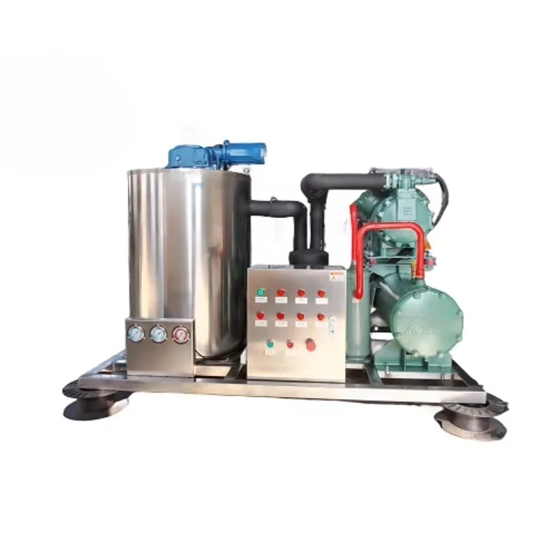 3 Ton Seawater Flake Ice Automatic Industrial Ice Making Machine with Bitzer Compressor for Fishing
