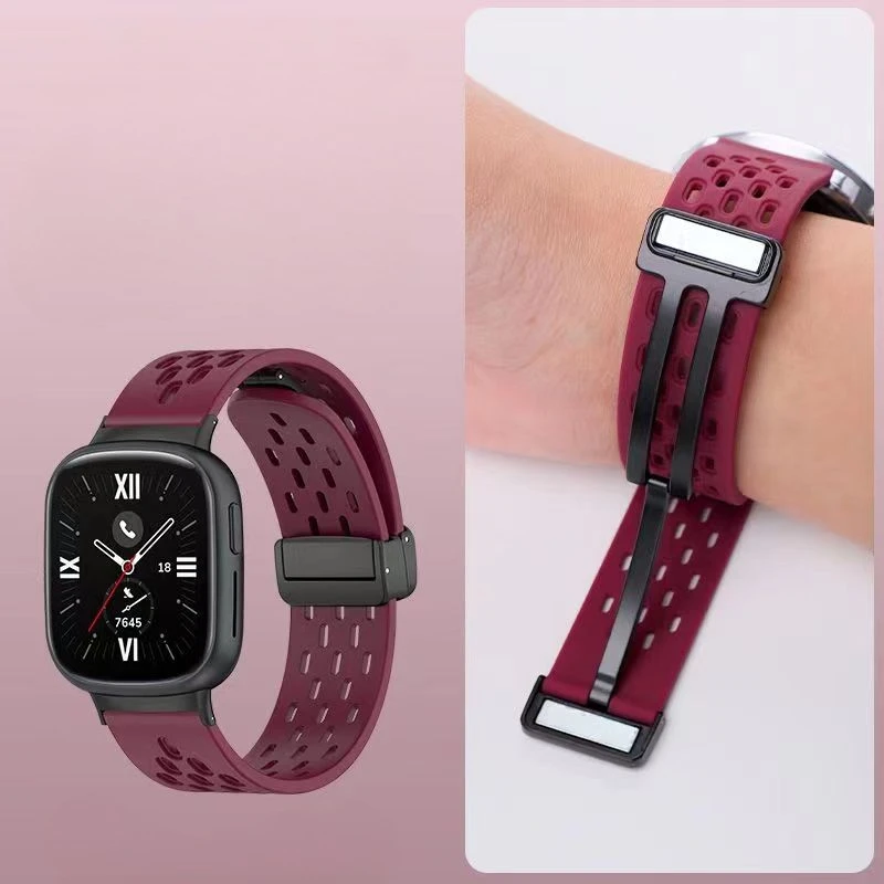 Silikon Strap Für Honor Uhr 5/4 Magnetische Armband Für Honor Uhr 4 Frau Mann Armband Smartwatch Correa Armband