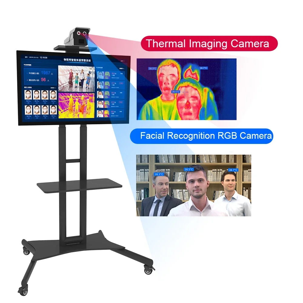 Thermal Camera -20 ~ 60C 0.3C Accuracy High Temperature Body Fever Screening System