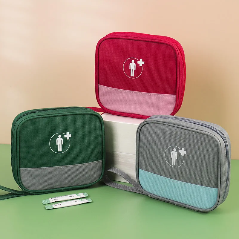 أدوية الأطفال، مجموعة طبية لطيفة ومحمولة، للسفر في الهواء الطلق، مقاومة للماء، مجموعة تخزين الأدوية المنزلية للإسعافات الأولية من أكسفورد