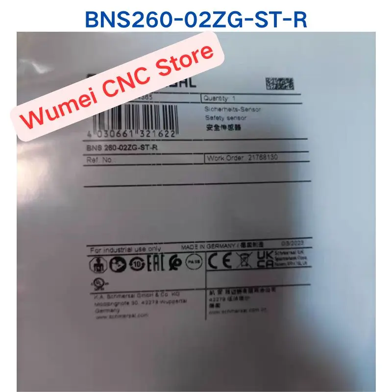 Brand New Original for SCHMERSAL safety sensor BNS260-02ZG-ST-R