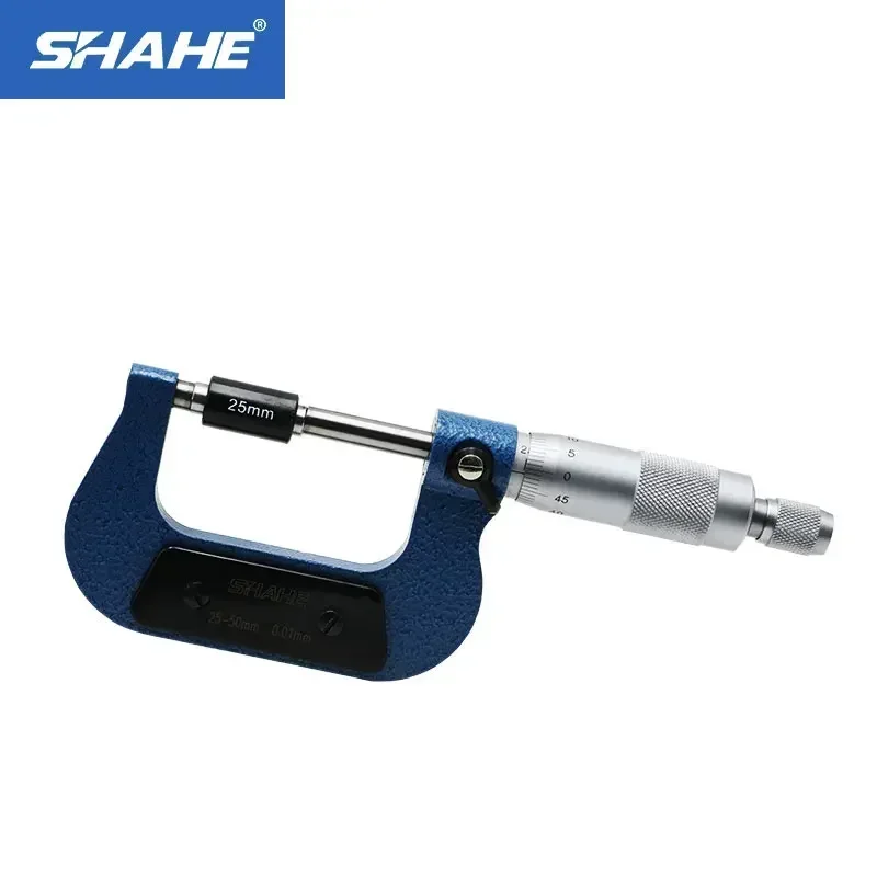 

25-50 mm Analog Micrometer Good Quality High Accuracy Yellow Outside Micrometer Outside Micrometer 0.01 mm Measuring Tools