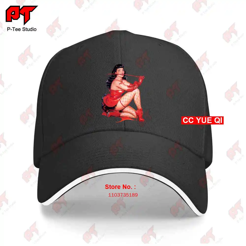 Betty Page Whip Fetish Film Baseball Caps Truck Cap 7TC8