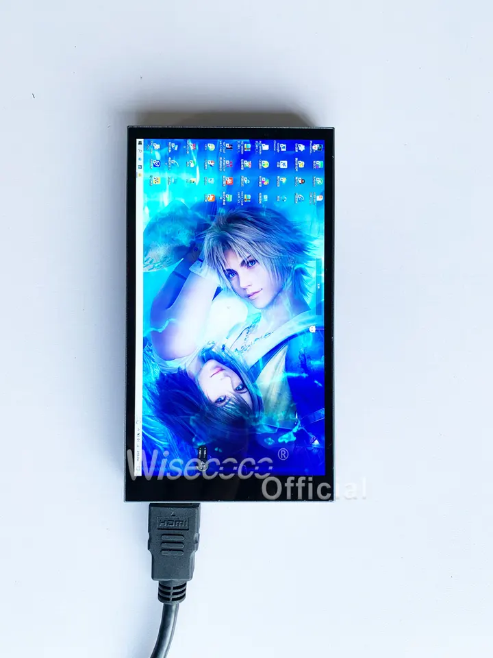Wisecoco-ポータブルモニター,2kディスプレイ,内蔵バッテリー,5000mah