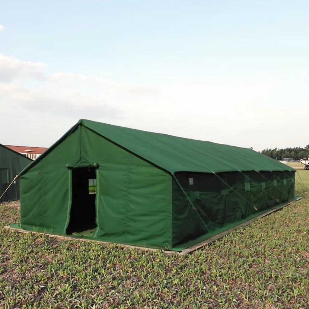 High Quality Double Layer Tent For 20 People Green Canvas Cloth For Cold Weather Excellent Tante