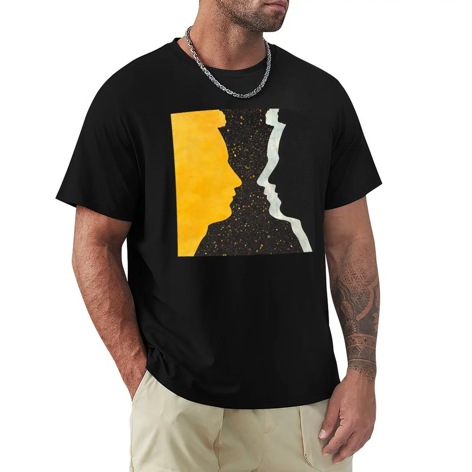 T-shirt géographique fonctionnel décontracté à manches courtes
