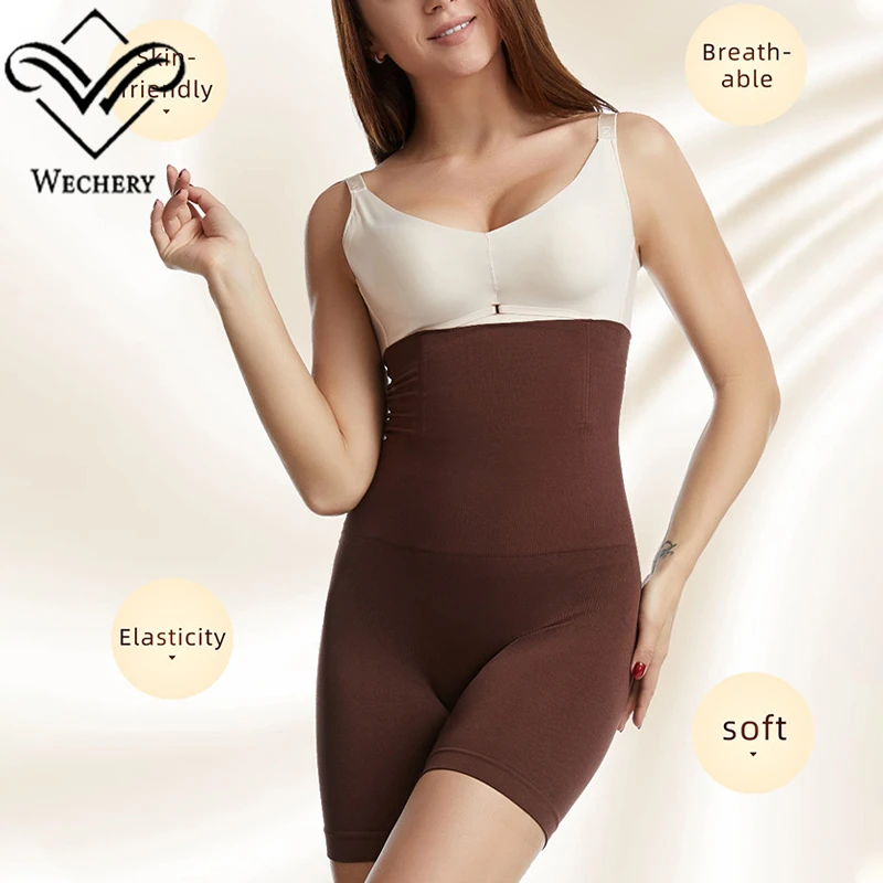 Wechery Sexy Slimming Safety Panties High Waist Trainer Shorts Tummy Control Butt Lifter Body Shapers Underwear No Pad