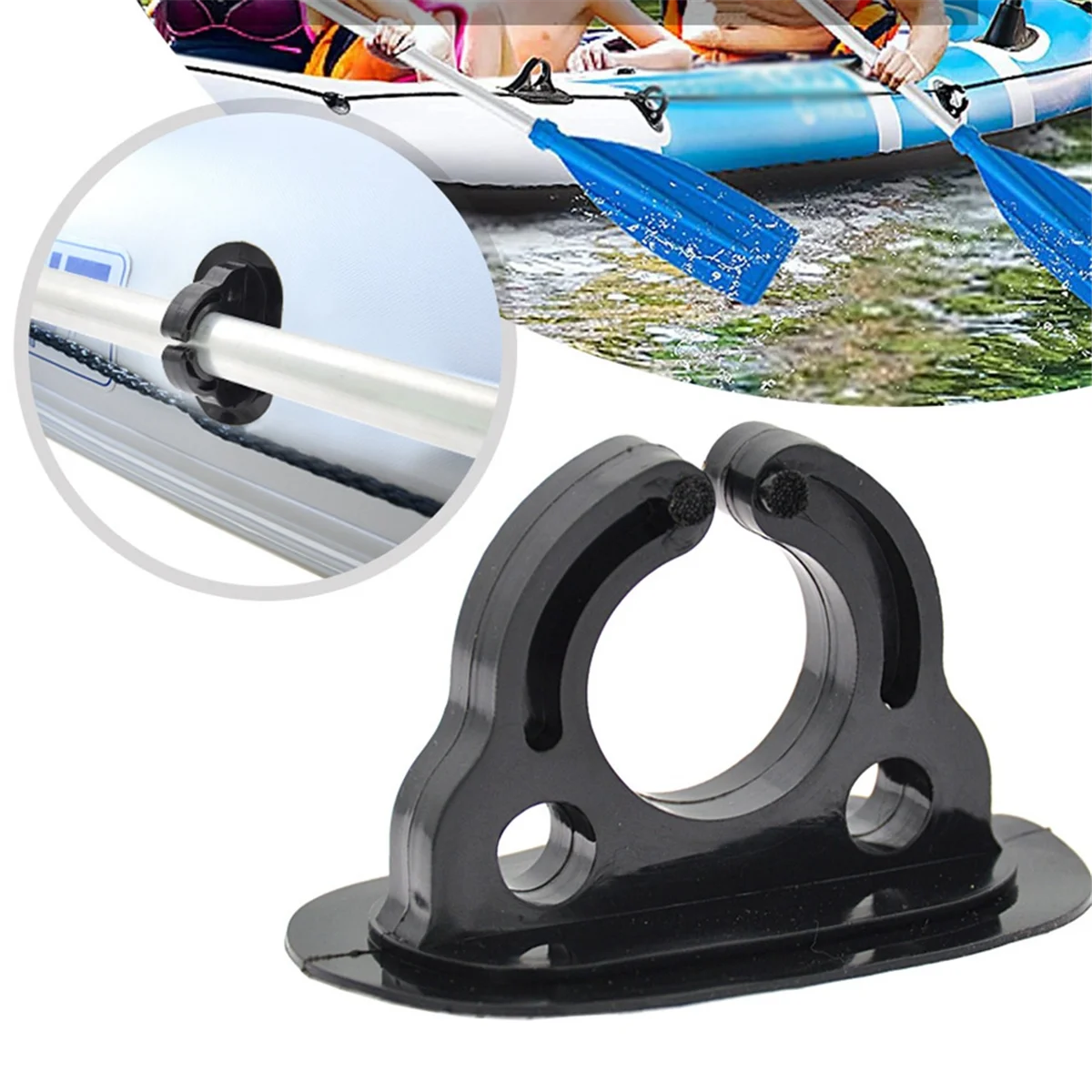 

AA85 4Pcs Paddle Storage Holder Boat Paddle Holder Clips Oar Keeper for Kayaks Canoes Boats Inflatable Boat