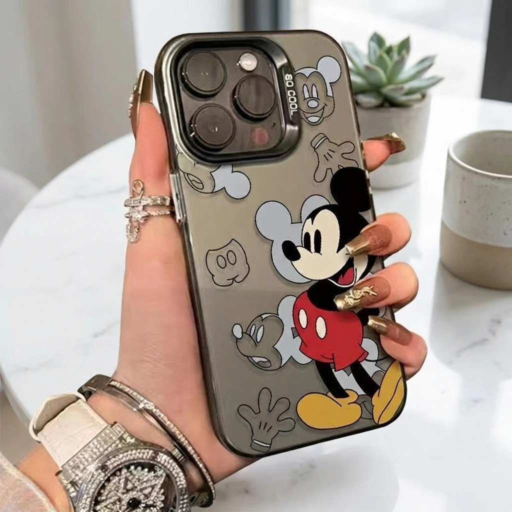 New Mickey Mouse Case for iPhone 17 Pro Max 16 15 14 13 Compatible Cute Cartoon Disney Character Protective Cover Fashion