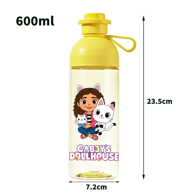 600 مللي غابي دمية مستقيم شرب الفم كوب المحمولة مانعة للتسرب زجاجة ماء طالب مكافحة سقوط كوب ماء غابي هدية #6