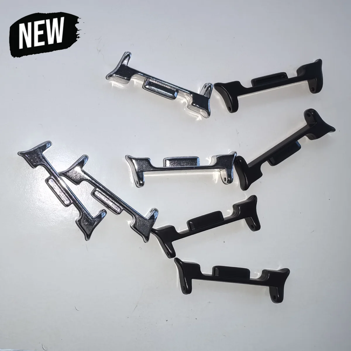 for Samsung Galaxy Watch 8 Ultra 1Pair Watchband Connectors Metal Adapters Stainless Steel Bracelets Link Attachment Replacement