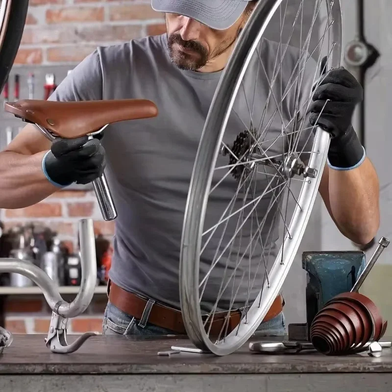 20/50 قطعة طلاء النايلون بولي قفازات العمل السلامة عدم الانزلاق طلاء دائم النايلون بولي قفازات العمل التخييم قفل حافة لون عشوائي