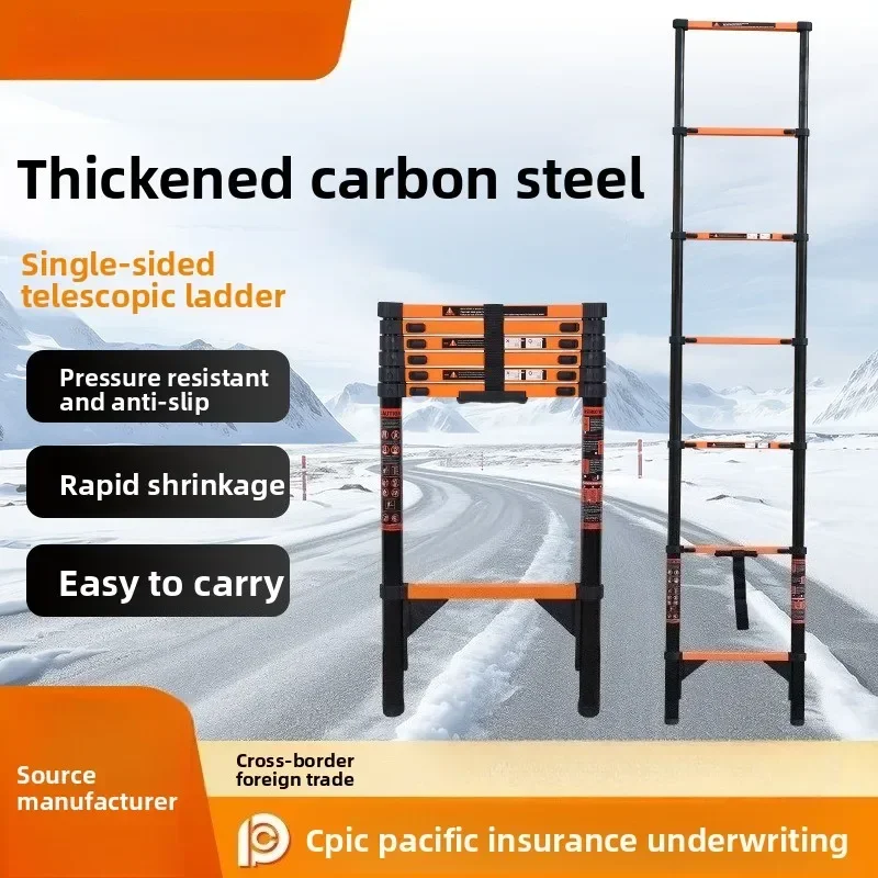 Jiudeng Manufacturer Telescopic Ladder Folding Engineering Household Escalator Multipurpose Outdoor Portable Wall Ladder