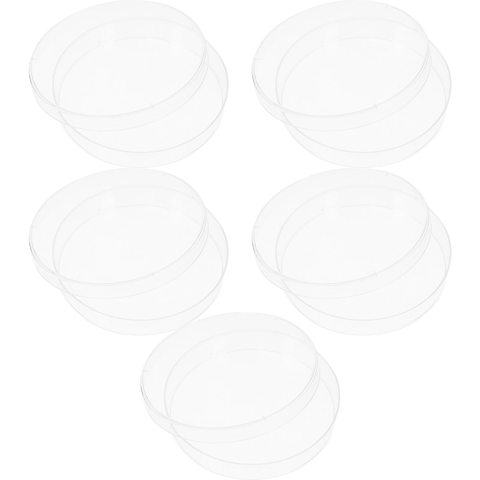 

10PCS Bacteria Culture Dishes Plastic Autoclavable Mycology Supplies Lab Plates Smooth Large Capacity Precise Dimensions Storage