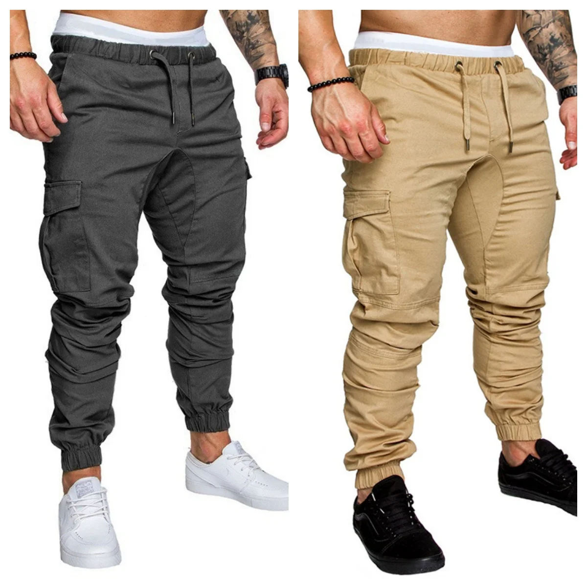 

2025NewCasual Men Pants Summer Multiple Pockets Cargo Pants Quick Dry Thin Trousers Outdoor Hiking Workout Breathable Long Pant