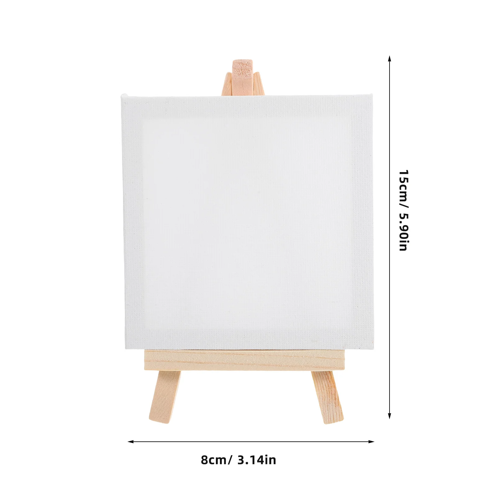 12 Pcs Children's Easel Small Triangle Painting Stand Canvas Tripod DIY Blank Frames Decorative Wood House Crafted