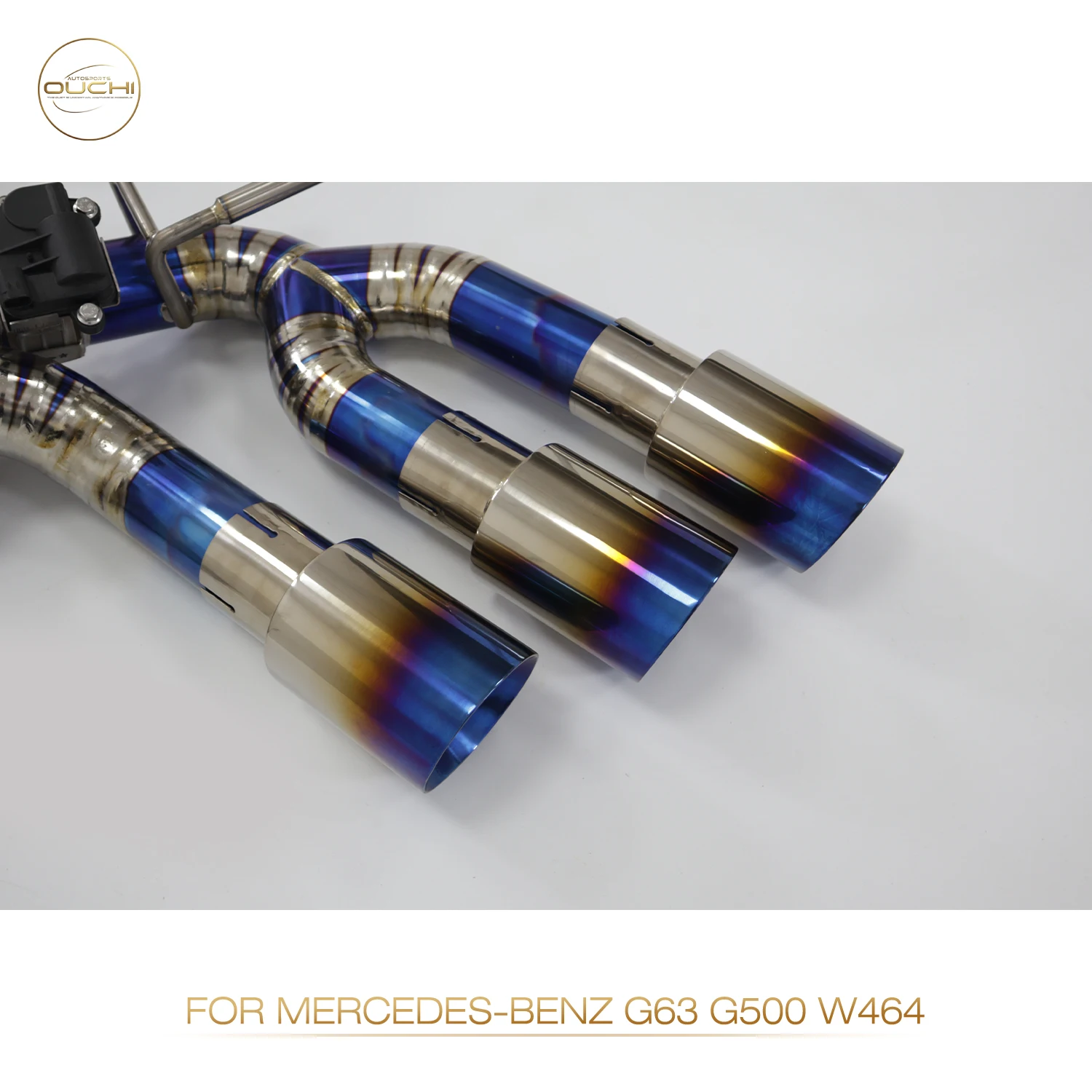 Sistema de Escape OUCHI em Aço Inoxidável Performance Catback para Carro Mercedes Benz AMG G63 W464 com Válvula
