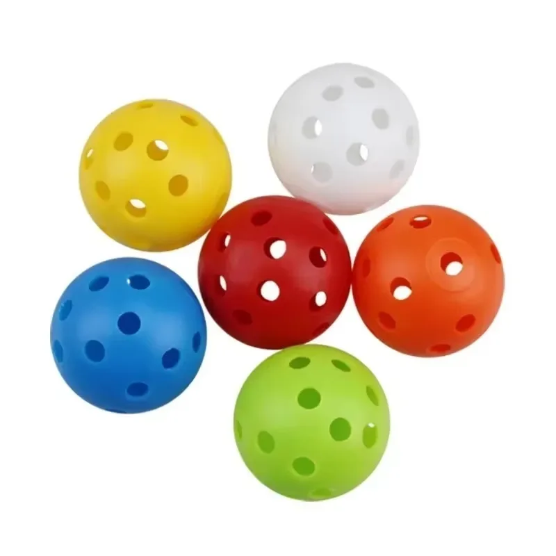 Hole Golf Practice Ball 42mm26 Hole Injection Molded Pickleball Hole Ball Super Soft Outdoor Practice Baseball