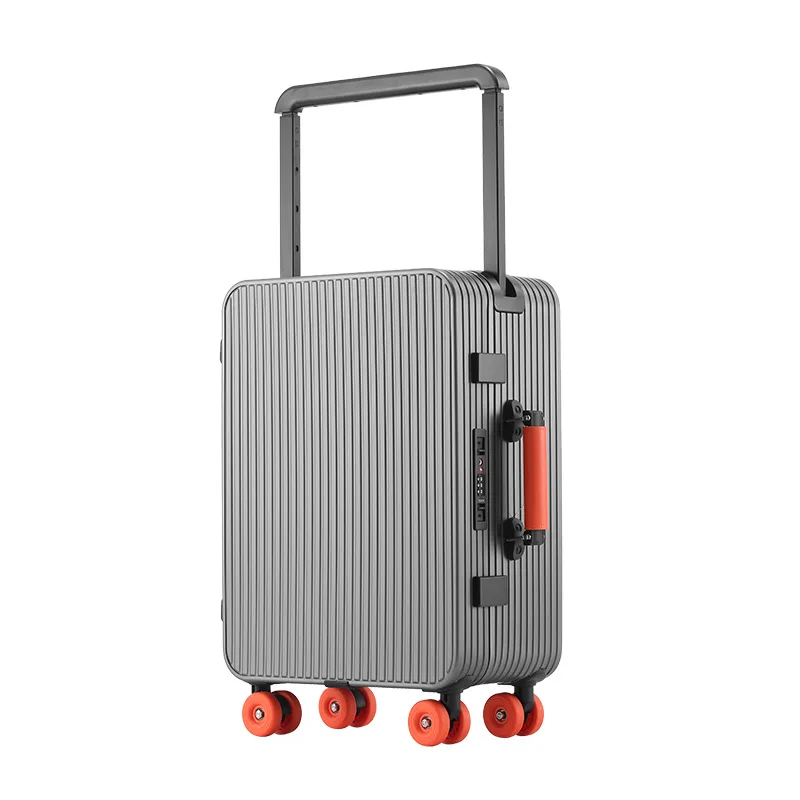 

20/24 Inch All Aluminum Magnesium Travel Suitcase Carry On Luggage with TSA Lock Business Boarding Lightweight Metal Suitcase