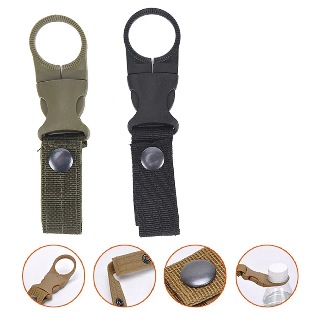 1pc Outdoor Nylon Water Bottle Hook, Multifunctional Mountaineering Buckle for Portable Water Bottles & Mineral Water Clips