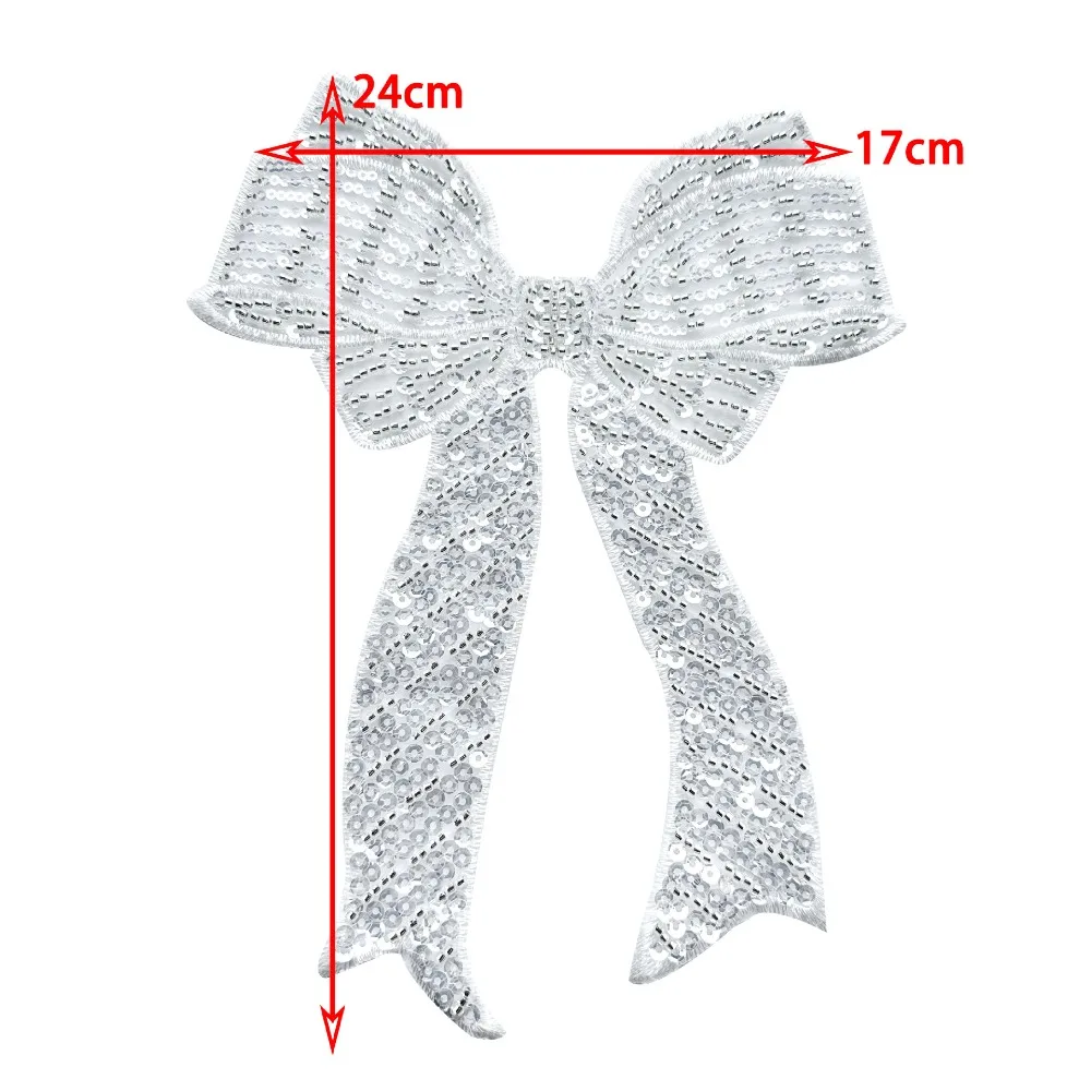 New Bow Sequin Clothing Flower Accessories Fashion Clothing Accessories White Brooch Accessories Chest Flower