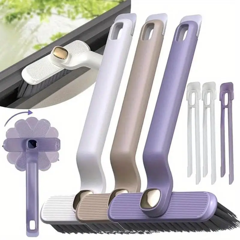 1Pc 2 Inch Rotating Gap Cleaning Brush for Toilet Shower Floor Bathroom Cleaning 360 Degree