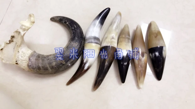 Pure Natural Sheep Horn Manual, Acupuncture, Double-Headed, Mandarin Duck, Massage Stick, Buffalo Horn Raw Material