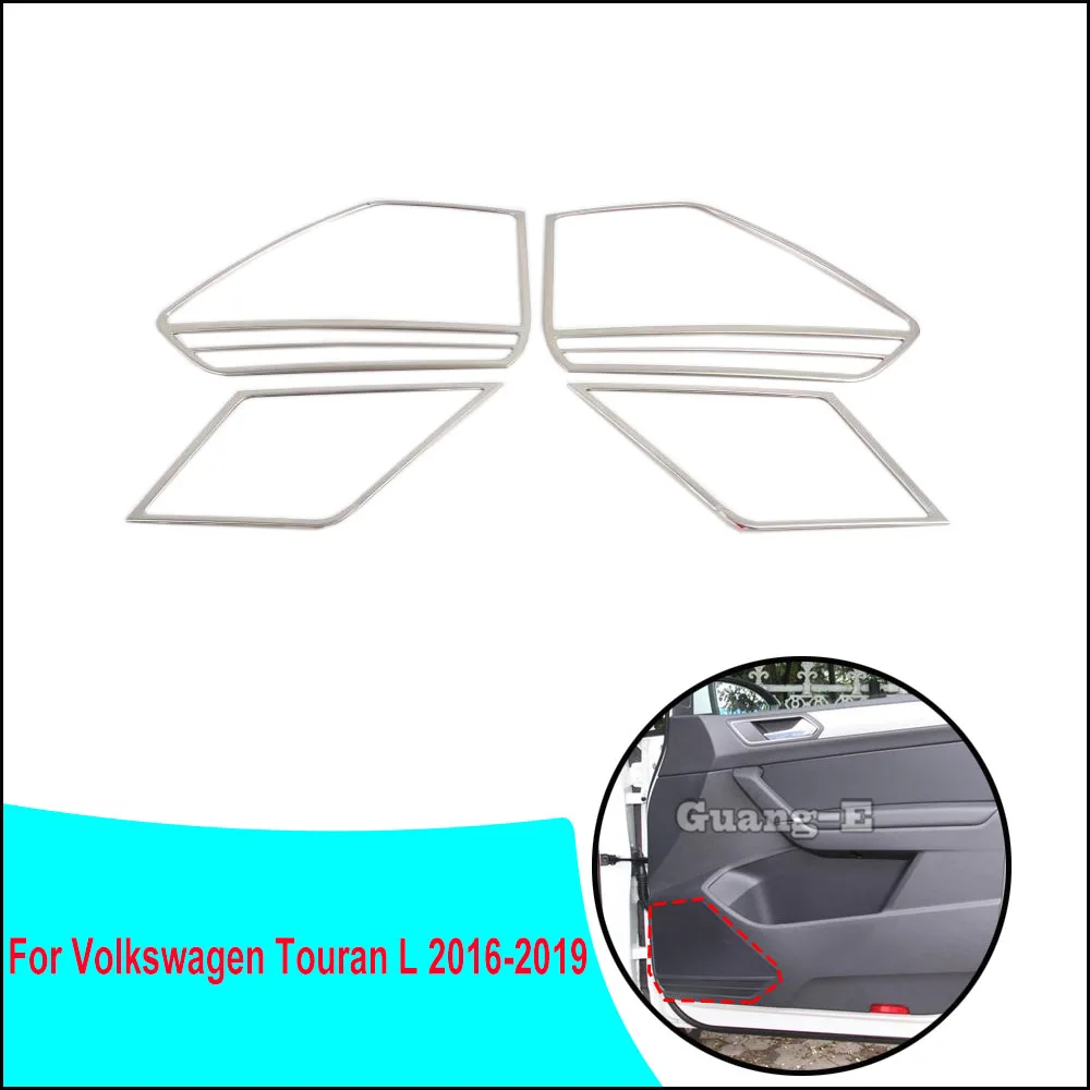 

Car Door Panel Stick Inside Audio Speak Sound Cover Ring Circle Trim Parts For VW Volkswagen Touran L 2016 2017 2018 2019 2020