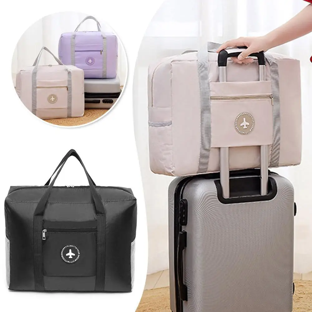 

Складная дорожная сумка-дафл большой вместимости, сумка-тоут для выходных, ручная кладь для ночевок, спортзала и деловых поездок