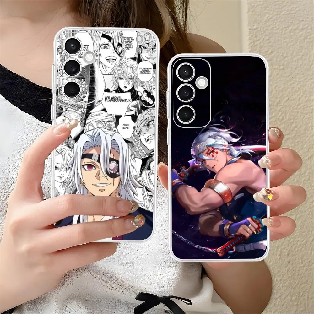 Blade Extinction Tengen Phone Case for Samsung Galaxy S25 S24 S23 S22 S21Plus FE Ultra Soft TPU Clear Shockproof Cover