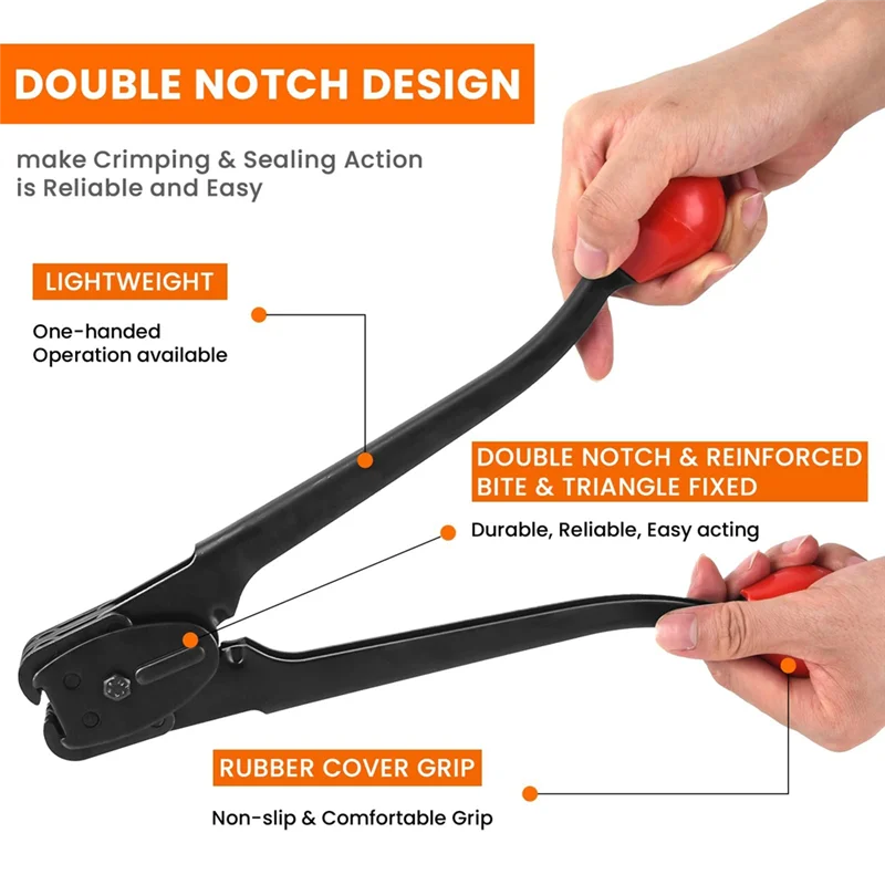 AWAH 3/4 "الربط المعدني الربط السدادة أداة عالية القوة ختم موحد تصميم مريح الثقيلة البليت التعبئة كماشة