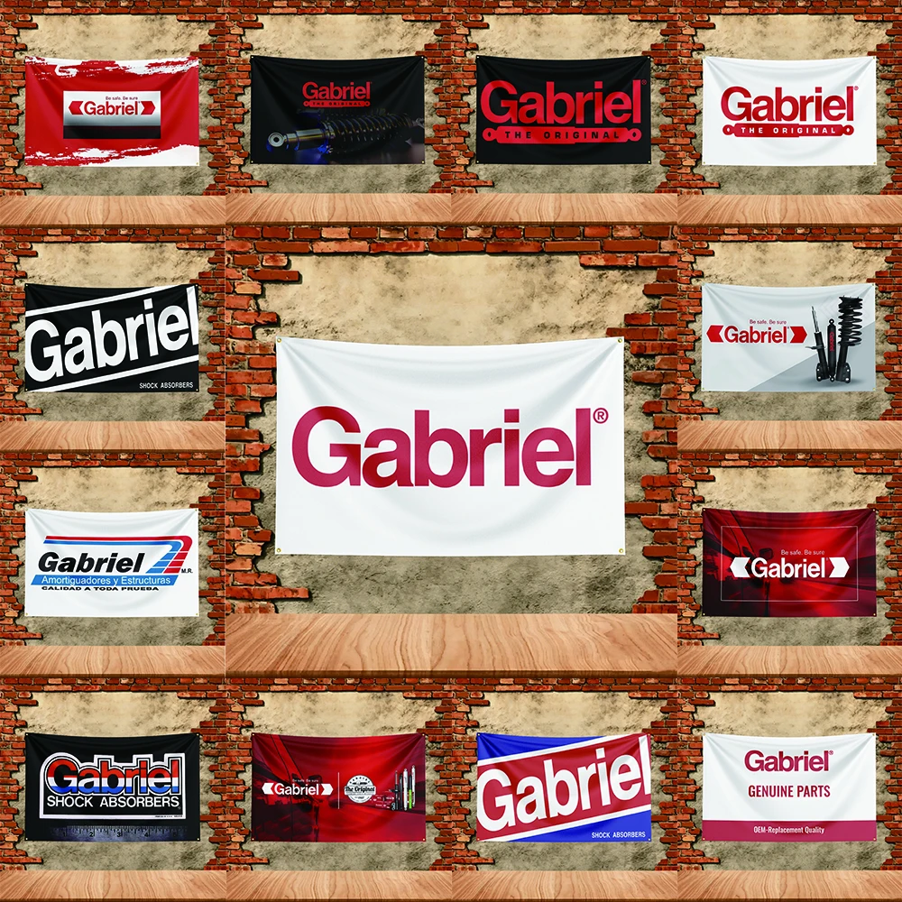 Car Parts Flag  for Gabriel Shock Fans Banner Custom Image Garage Bedroom Living Room Dorm Wall Hanging Decor Tapestry