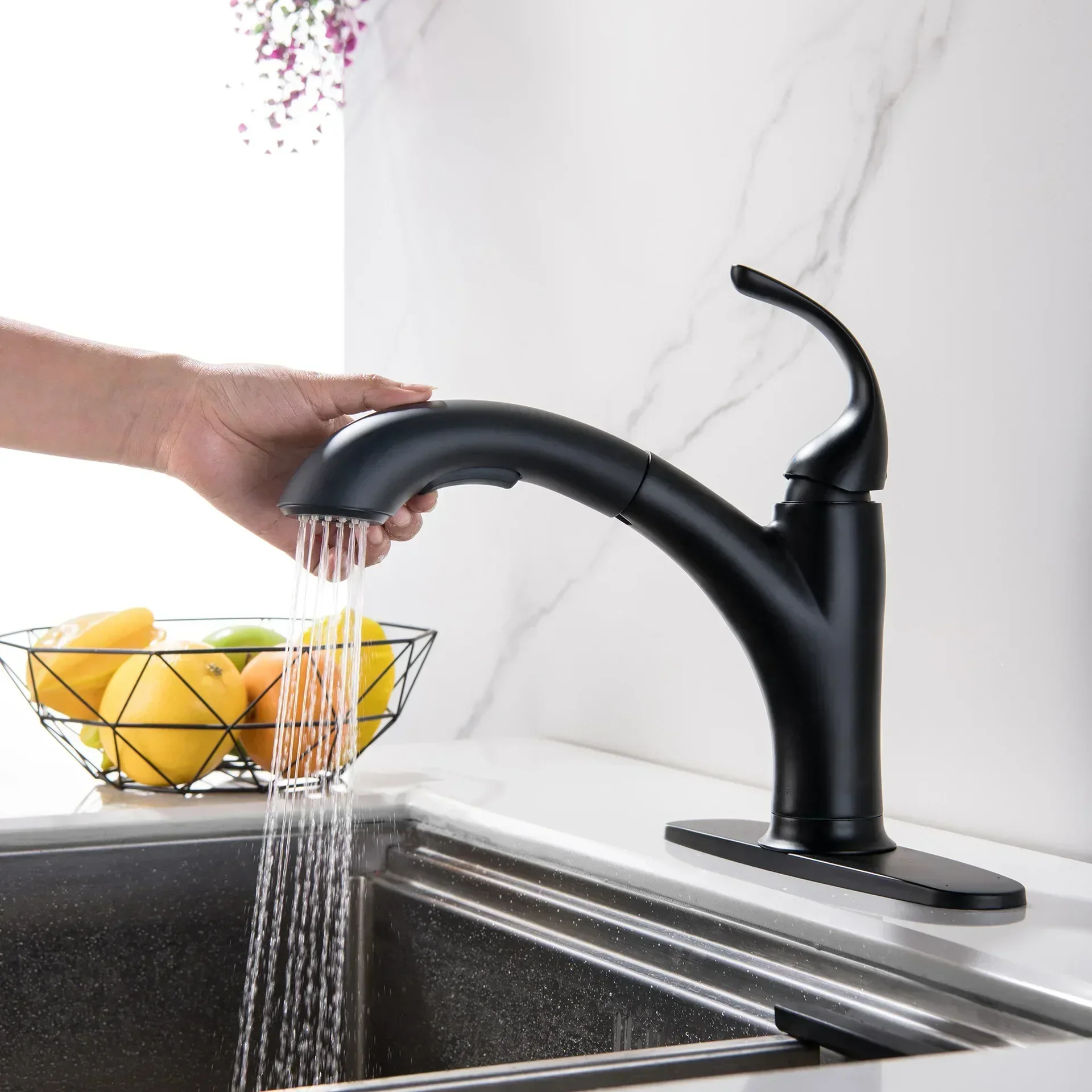 DurableHousehold Multifunctional Washbasin Faucet, Cold And Hot Dual Use 304 Stainless Steel Washbasin Faucet
