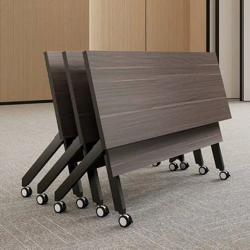 Conference Foldable Table - Modular Interlocking Training Table, Mobile Design, Suitable for Office Meetings, Space Saving
