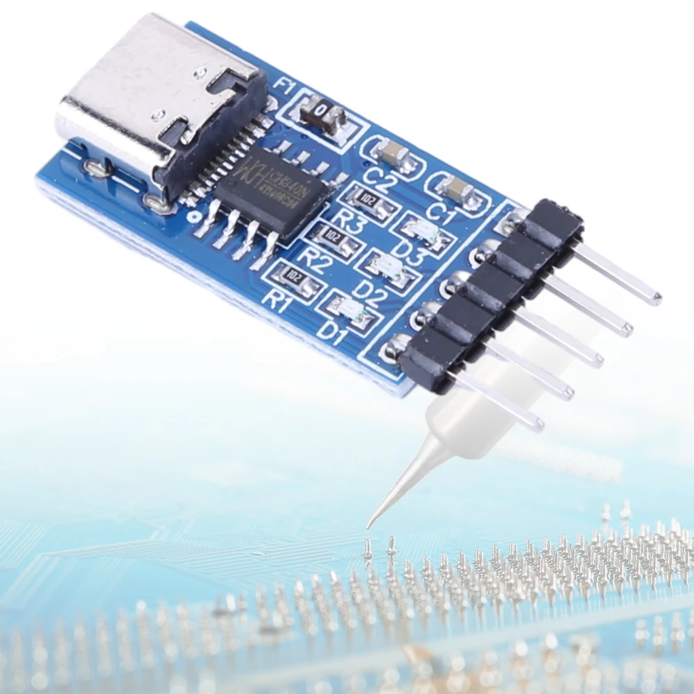 Type C To TTL Serial Port CH340N Module USB-C To TTL Adapter 5V USB To Serial Adapter Upgrade MCU Download Brush Line