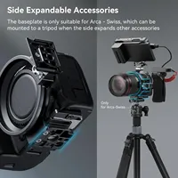 SmallRig 4300 Rotatable Collar Mount Plate for Canon R5 / R5C / R6 / R6 Mark II Camera for Arca-Type and for Manfrotto RC2 Plate