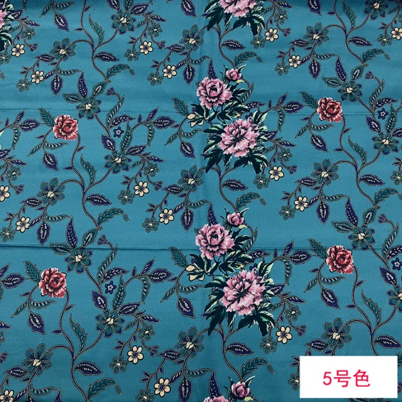 Summer Mulberry Silk Stretch Satin Printed Satin Fabric Spring Summer for Dress Cloth Per Meter for Sewing Diy Spandex Material